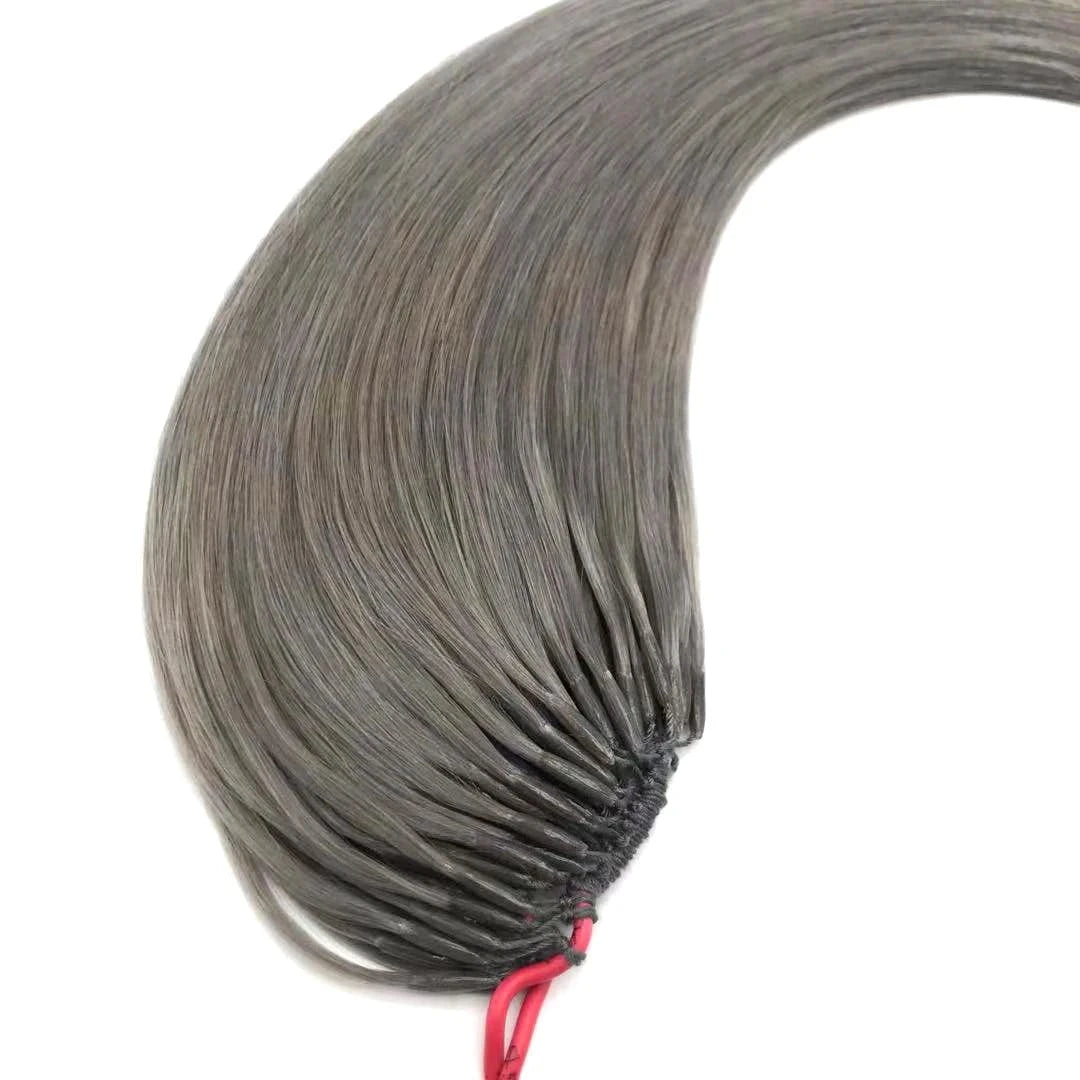 New Cotton Line Extension light gray Virgin Straight Cotton Line Korean Hair Extension