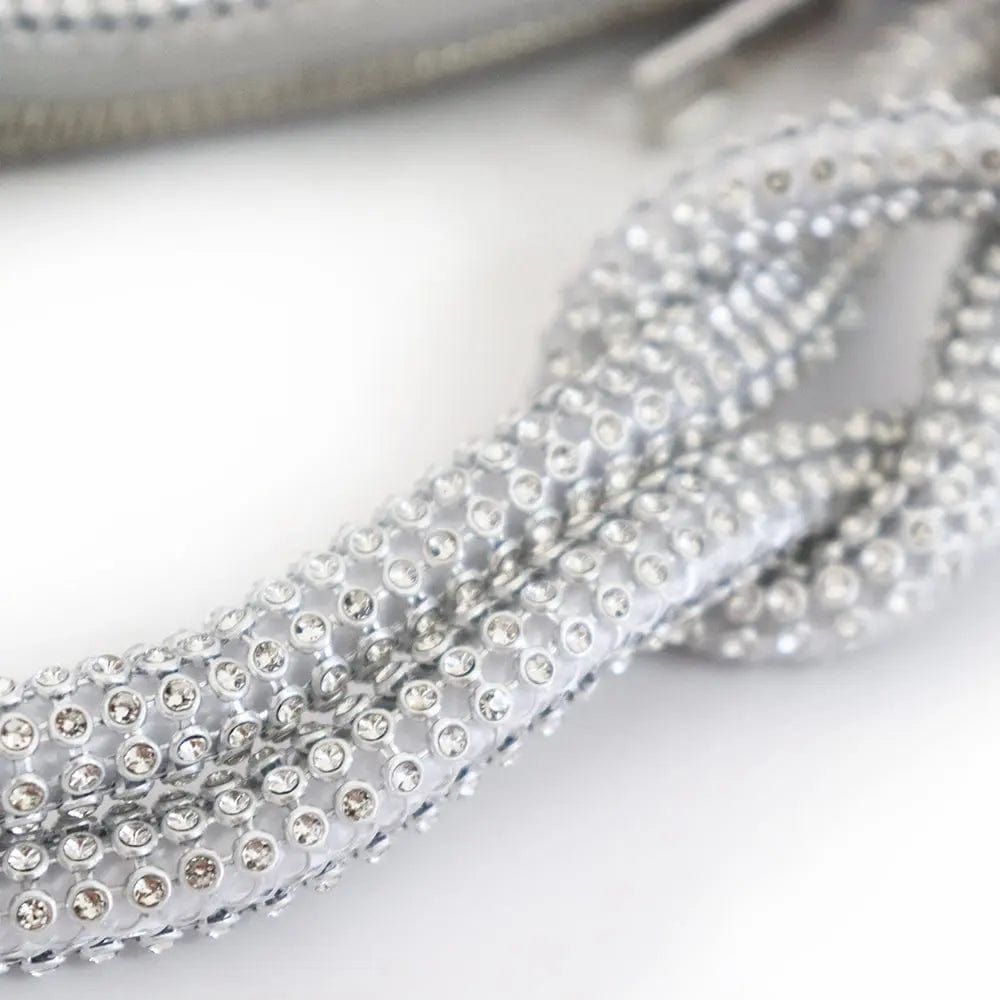 New Crystal Women Clutch Evening Bag Portable Clutches Ins Celebrity Fashional Rhinestone knotted handle Handbags For Party