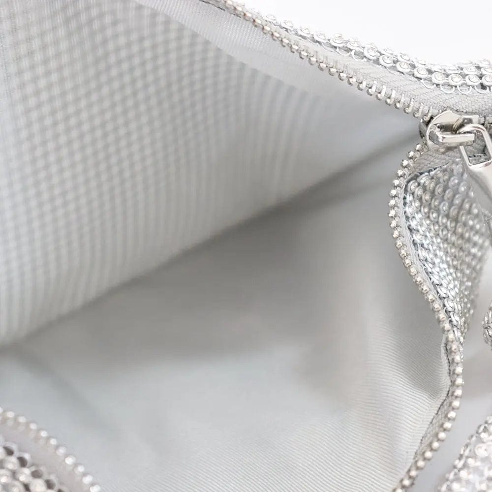 New Crystal Women Clutch Evening Bag Portable Clutches Ins Celebrity Fashional Rhinestone knotted handle Handbags For Party