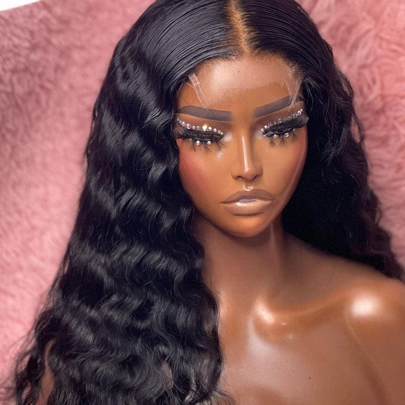 New Design Frontal Lace Wigs Deep Wave 13x4 Lace Front Human Hair Wigs Brazilian Transparent HD Lace Wigs 100% Virgin Human Hair