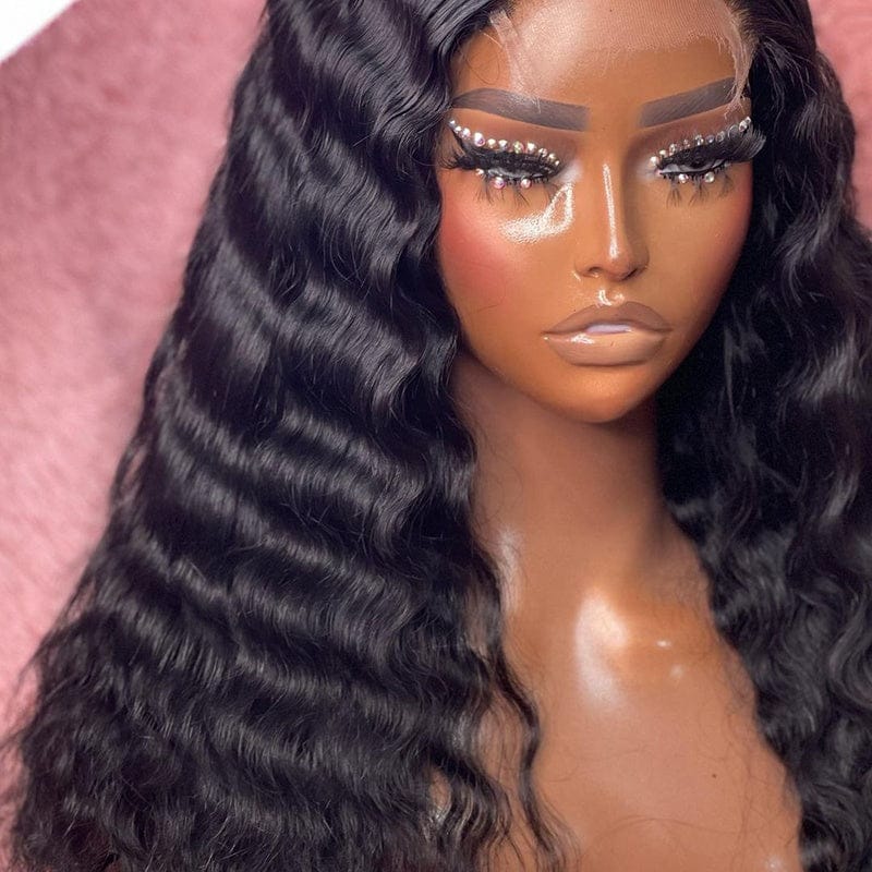 New Design Frontal Lace Wigs Deep Wave 13x4 Lace Front Human Hair Wigs Brazilian Transparent HD Lace Wigs 100% Virgin Human Hair