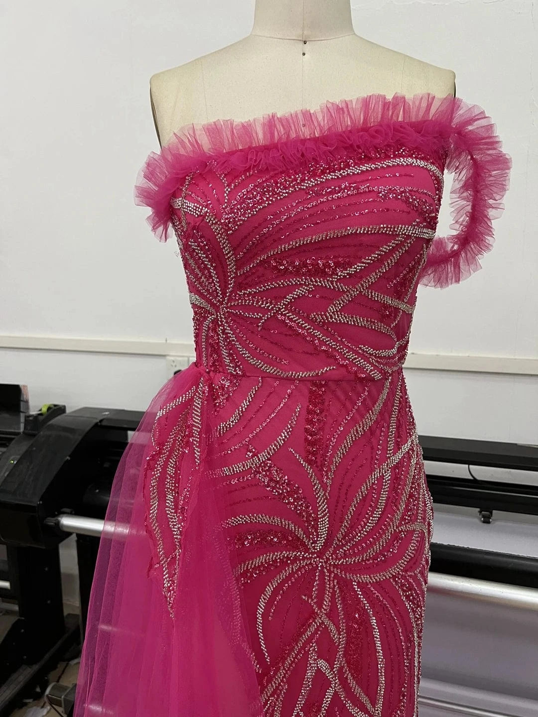 New Design Ladies Black Elegant Beading Sequin Sexy Maxi Evening Party Dresses