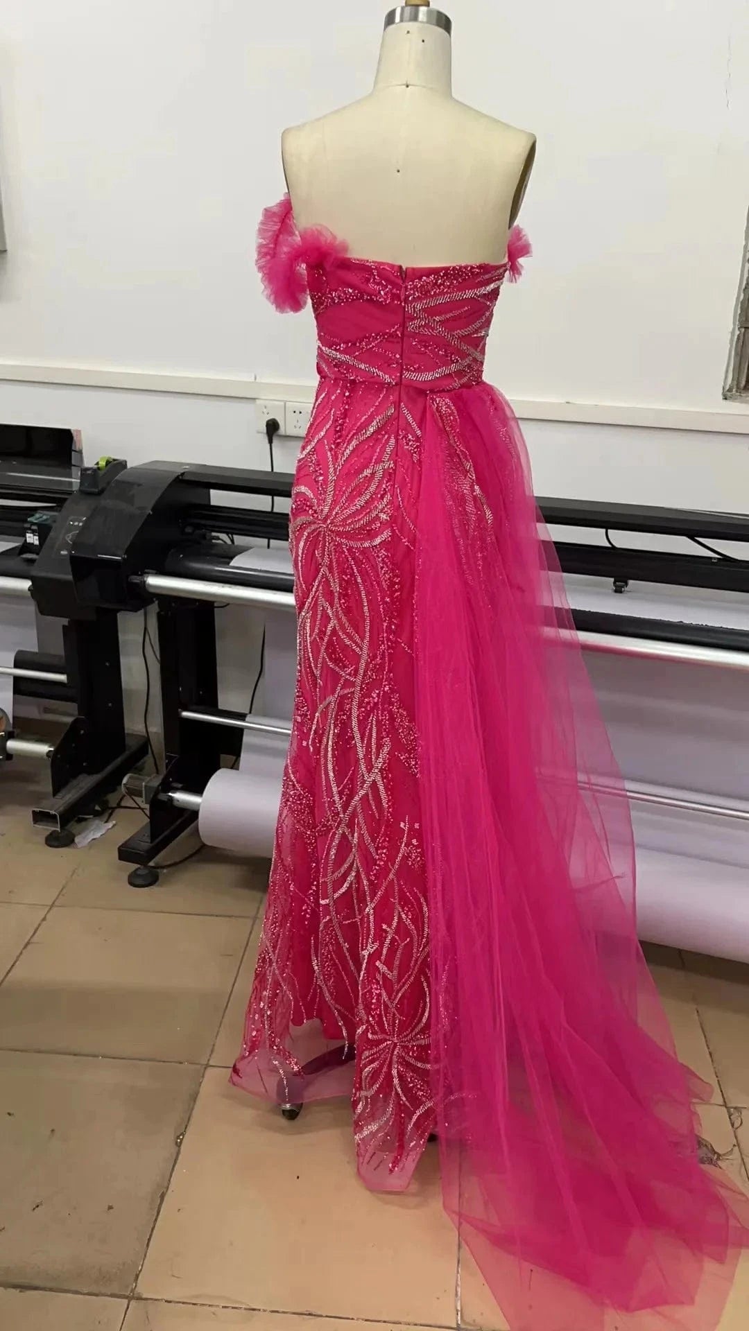 New Design Ladies Black Elegant Beading Sequin Sexy Maxi Evening Party Dresses