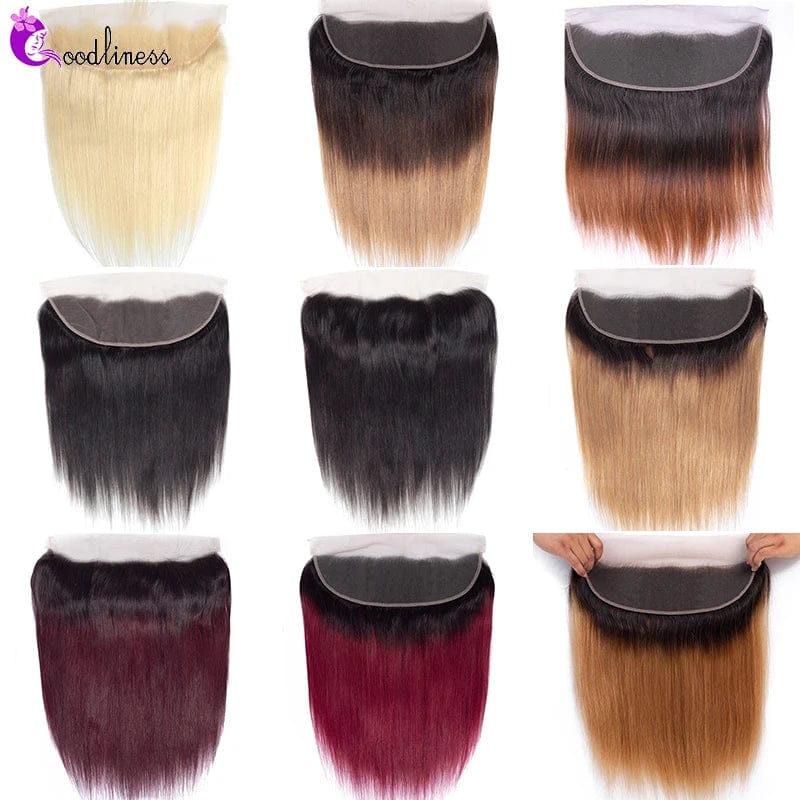New Design Wholesale Human Hair Frontal Hair Closure Transparent 4X4 13X4 Raw Indian Mink Brazilian Hair Bundles Natural Black