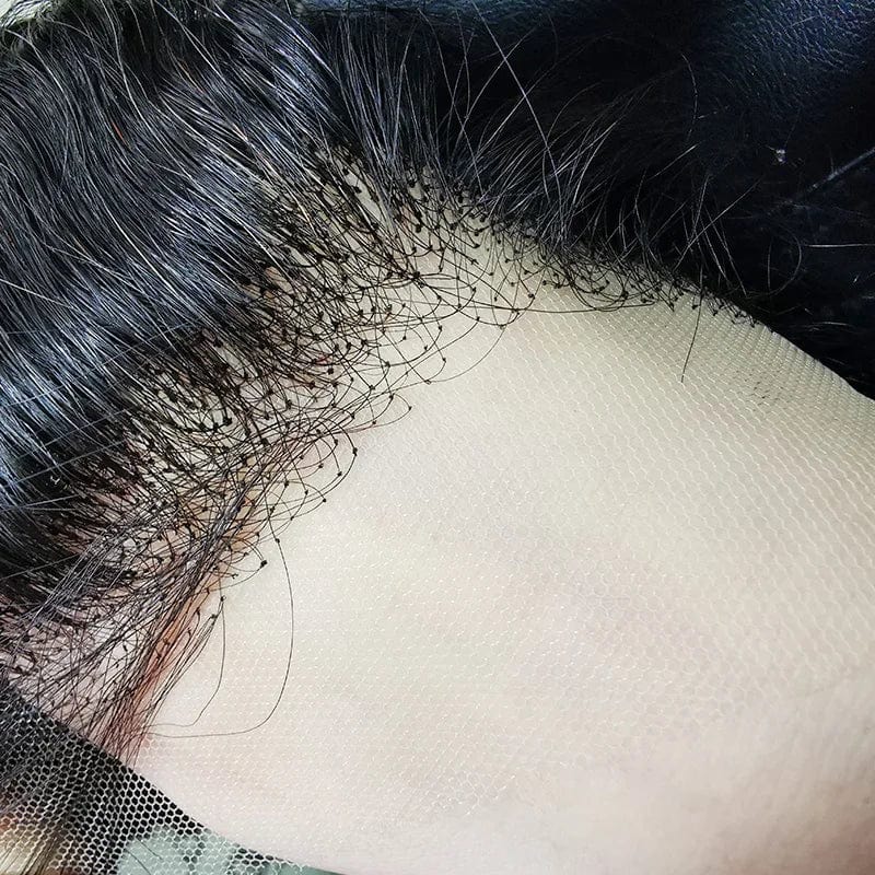 New Design Wholesale Human Hair Frontal Hair Closure Transparent 4X4 13X4 Raw Indian Mink Brazilian Hair Bundles Natural Black