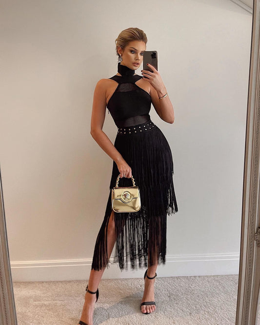 New Designer Bodycon Club Party Elegant Dress Vestidos Women Evening Dress