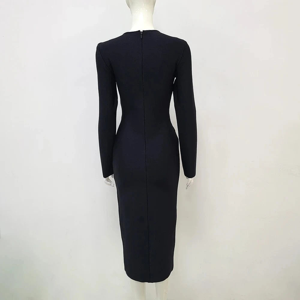 New Designer Celebrity Evening Fashion Bodycon Women Sexy Party Dresses