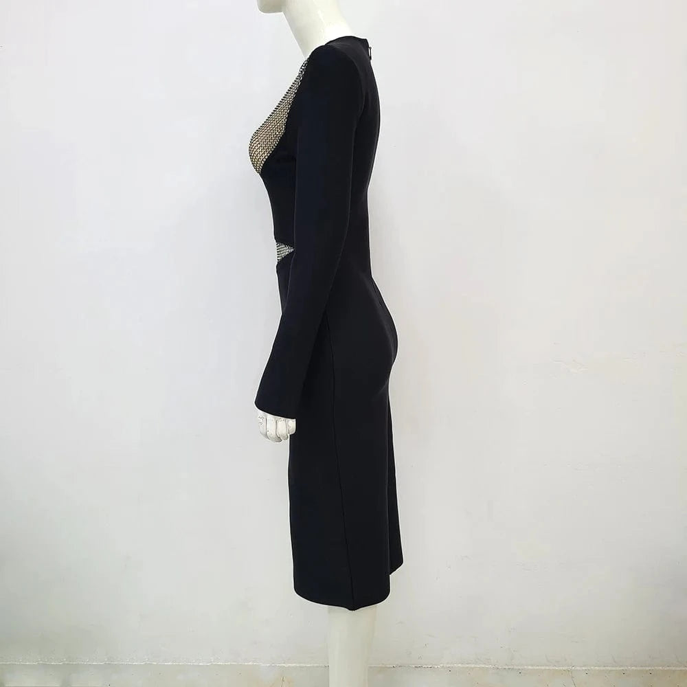 New Designer Celebrity Evening Fashion Bodycon Women Sexy Party Dresses