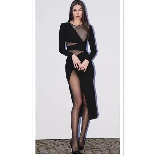 New Designer Celebrity Evening Fashion Bodycon Women Sexy Party Dresses
