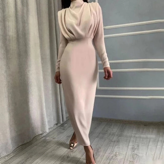 New European And American Autumn Fashionable Style Evening Formal Long Sleeve Elegant Dress for Women 2023