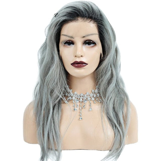 New fashion light ash  human hair wig,cheap price walmart lace wig