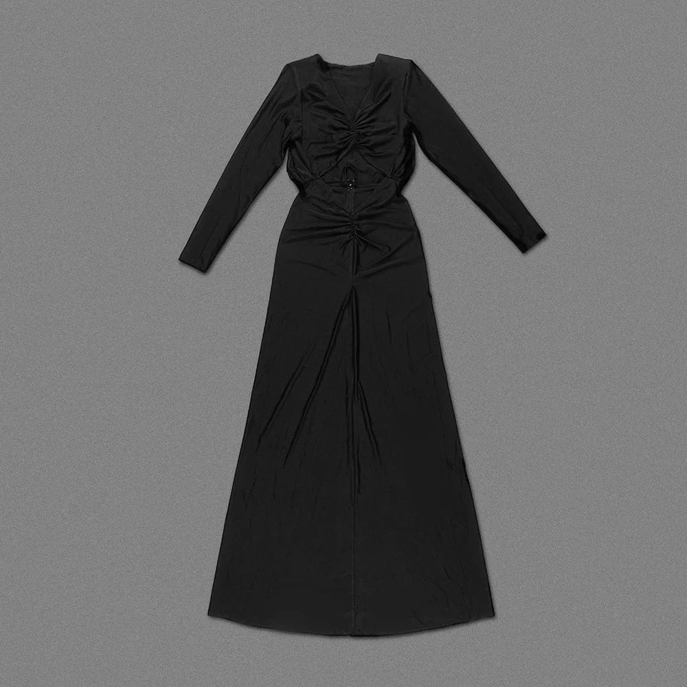 New Fashion Women's Elegant Hollow Out Cross Maxi Dress Party Club Prom Dresses