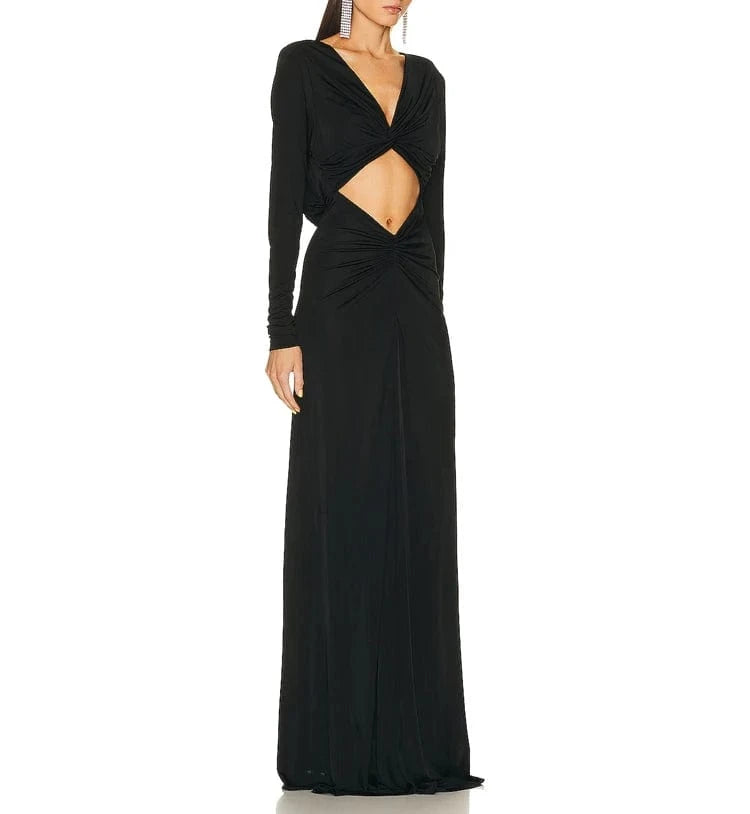 New Fashion Women's Elegant Hollow Out Cross Maxi Dress Party Club Prom Dresses