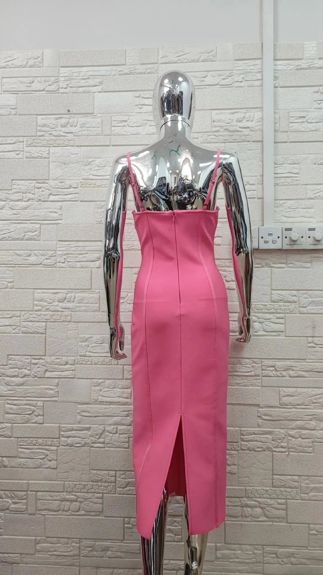 New Fashion Women's Fashion Bodycon Sleeveless Strap Celebrity Nightclub Party Evening Dresses