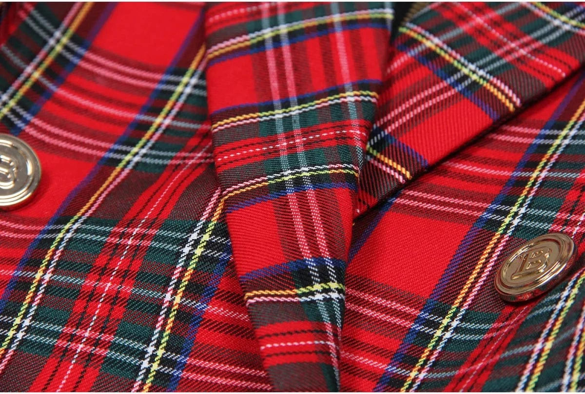 New Fashionable Ladies Red Long Sleeves Business Suit Dresses Casual Blazer Coat