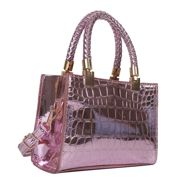 New hot sale retro women's bag blue women's patent leather bag women's messenger small square hand bag