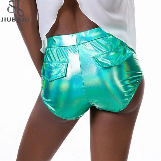 New Laser Symphony Sexy Shorts Shiny Metallic Nightclub Stage Performance Short Pants