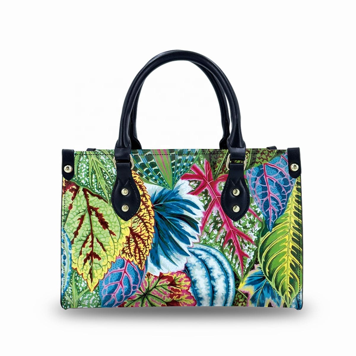 New Leaf Pattern Minimalist Handbags Sling Tote Messenger Bag Lightweight Waterproof Luxury Handbags For Women