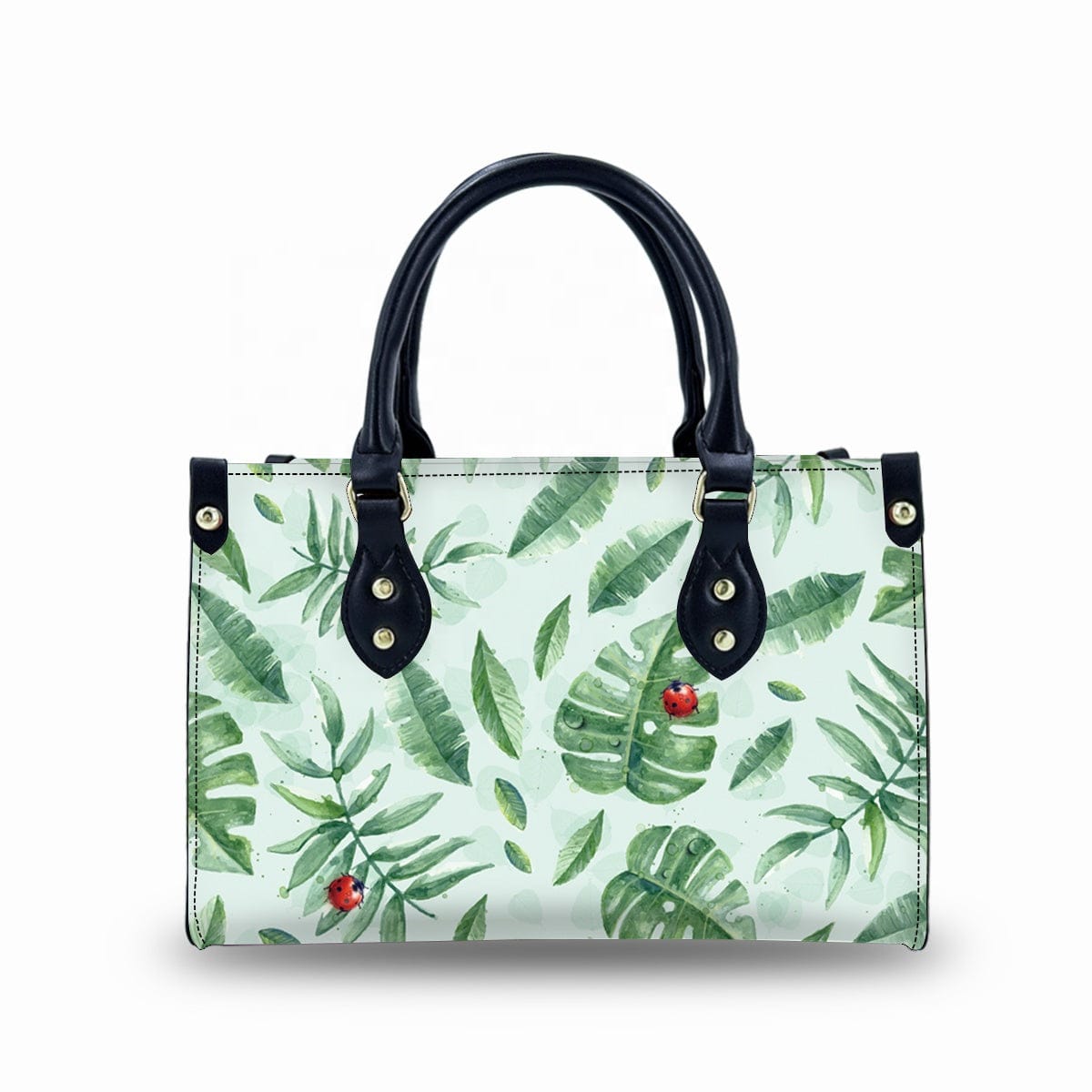 New Leaf Pattern Minimalist Handbags Sling Tote Messenger Bag Lightweight Waterproof Luxury Handbags For Women