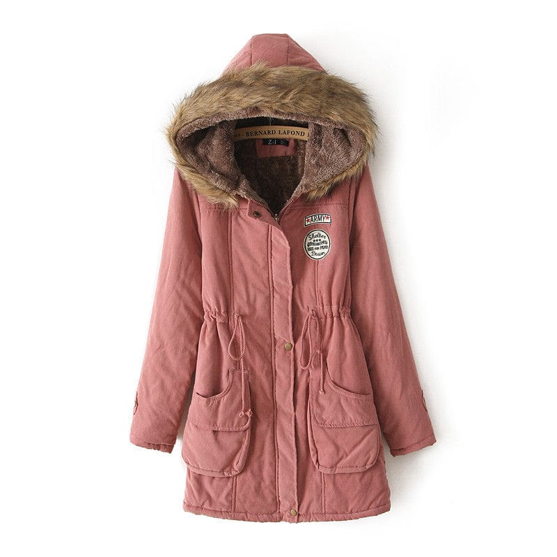 New Long Casual Parka Thickness Plus Size 5XL Coat Snow Outwear Coldker Varsity Jacket For Women Yellow Winter Coat Clothes