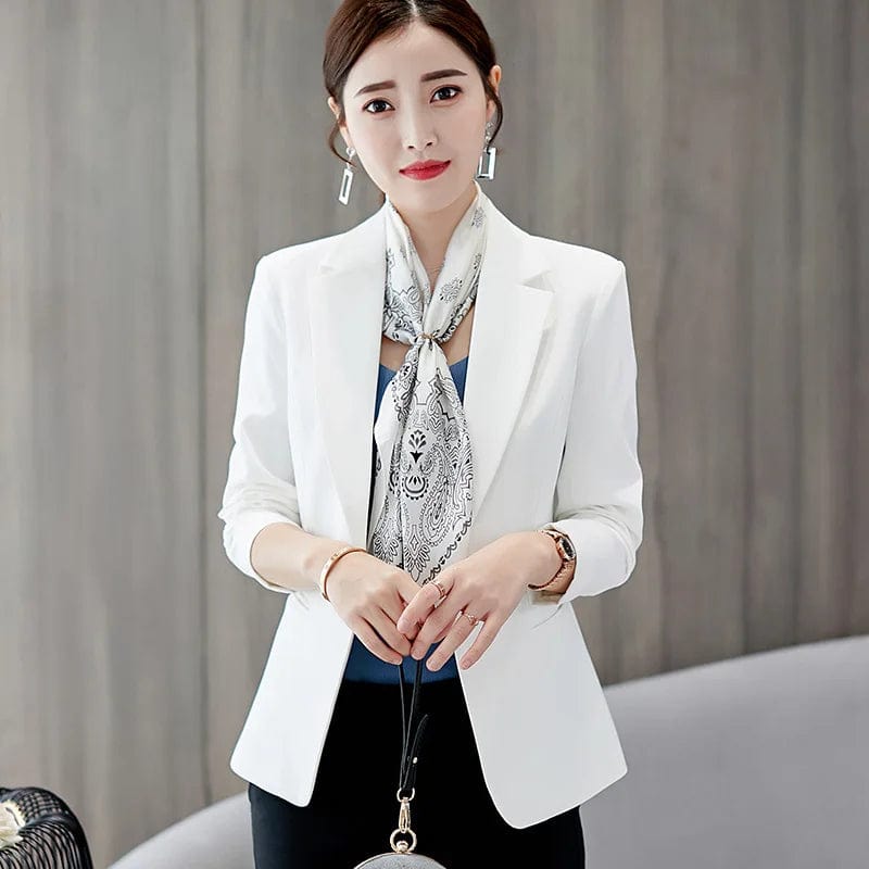 New Long-sleeved Slim Women Blazers And Jackets Small Women Suit Korean Version (pink/Blue/green/blue) Ladies Blazer