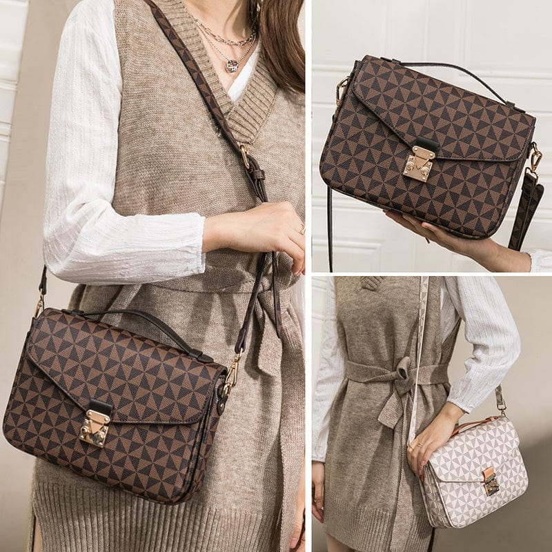 New Luxury Brand Women's Messenger Bag Vintage Leather Shoulder Bag Fashion Crossbody Bag Business Small Women's Handbag