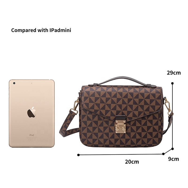 New Luxury Brand Women's Messenger Bag Vintage Leather Shoulder Bag Fashion Crossbody Bag Business Small Women's Handbag