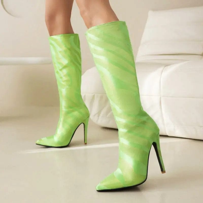 New Material Botas Mujer Women Winter and Fall Shoes Knee High Heel Ladies Boots for Women Shoes