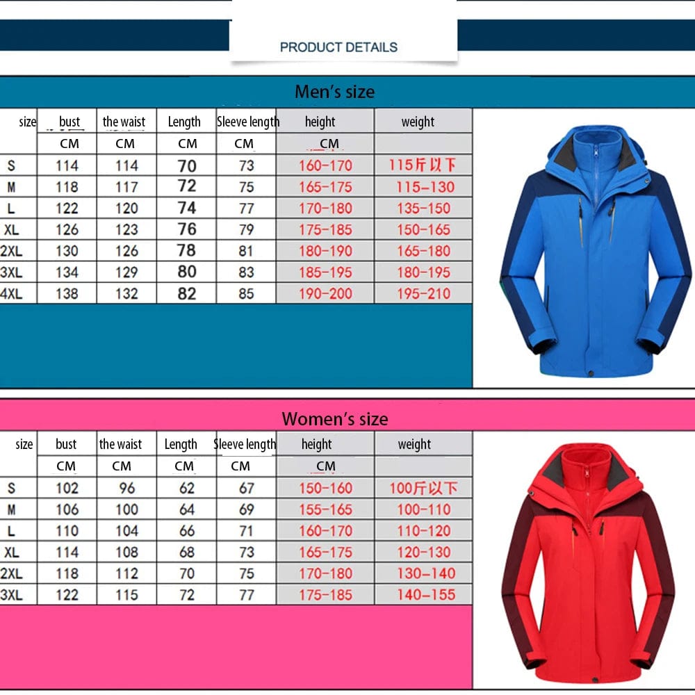 New Men's clothing Women's clothing  Windproof and Waterproof outdoor hiking clothing