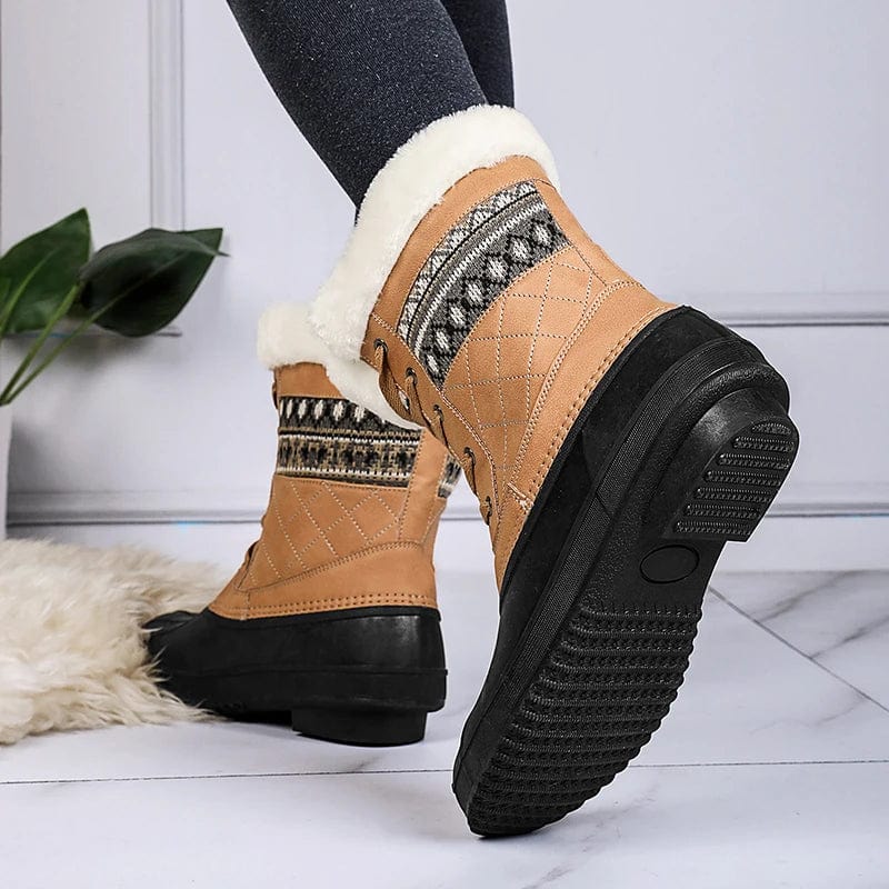New models wholesale high quality fur waterproof shoe boot women hunting long boots for ladies pointed thigh high boots brand