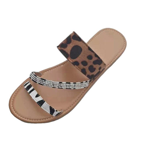 New popular cheap slippers shoes shinny rhinestone flat sandals for women ladies luxury female fashion flat slippers
