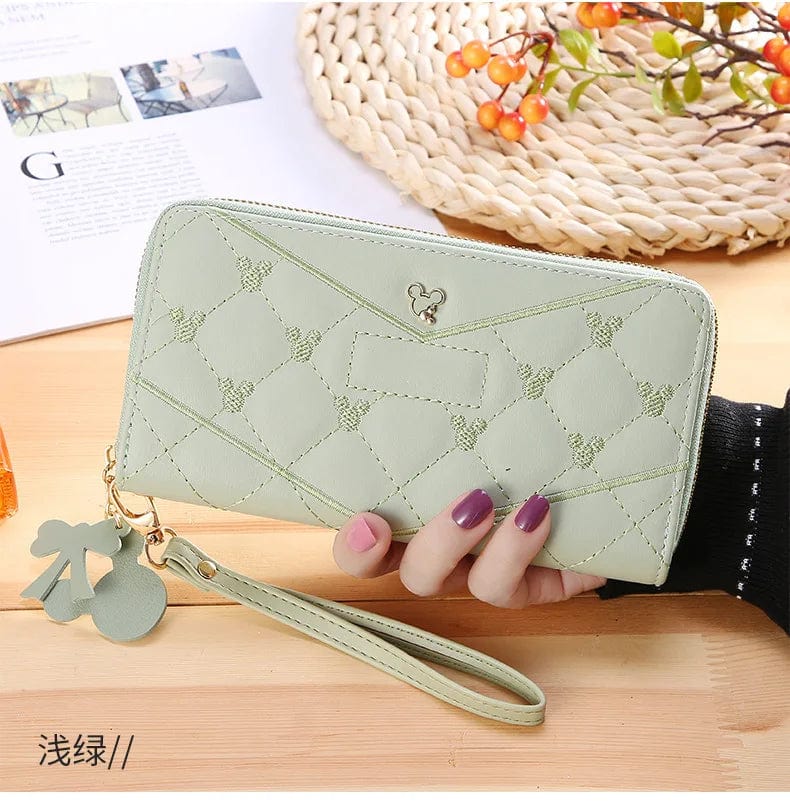 New Purse Embroidery Ladies Wallet Coin Purse Large Capacity Zipper Luxury Wallets For Ladies
