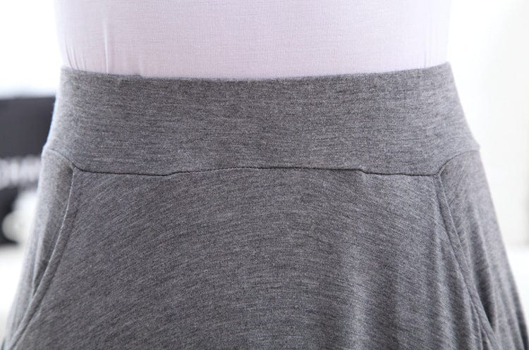 New Spring Autumn Skirts Women Modal Slim Long Skirt Casual Ladies Pleated Maxi Skirts 4 Color E1712