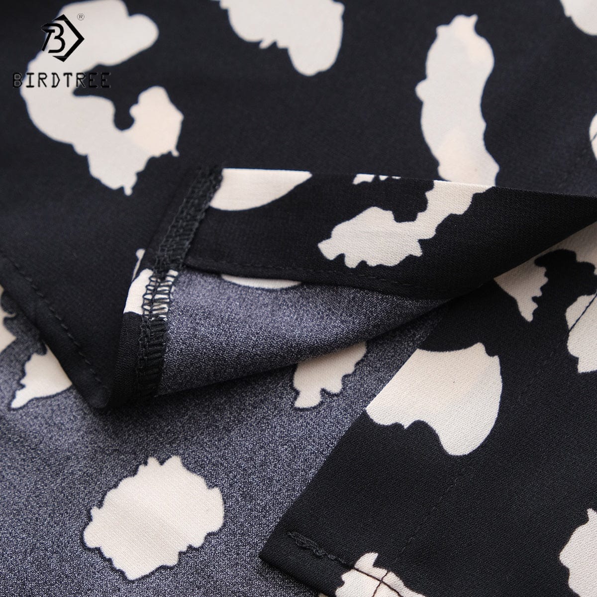 New Spring Women's Oversize Chiffon Shirts Spring Tropical Printing Tops Workwear Loose Casual Shirt Autumn Wholesale T33412X