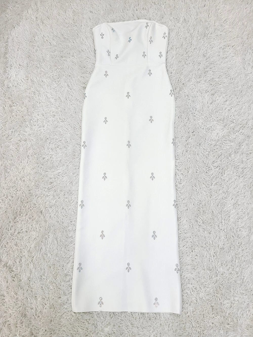 New Stock and Ready for Ship Sexy White Celebrity Night Club Runway Bodycon Party Dress