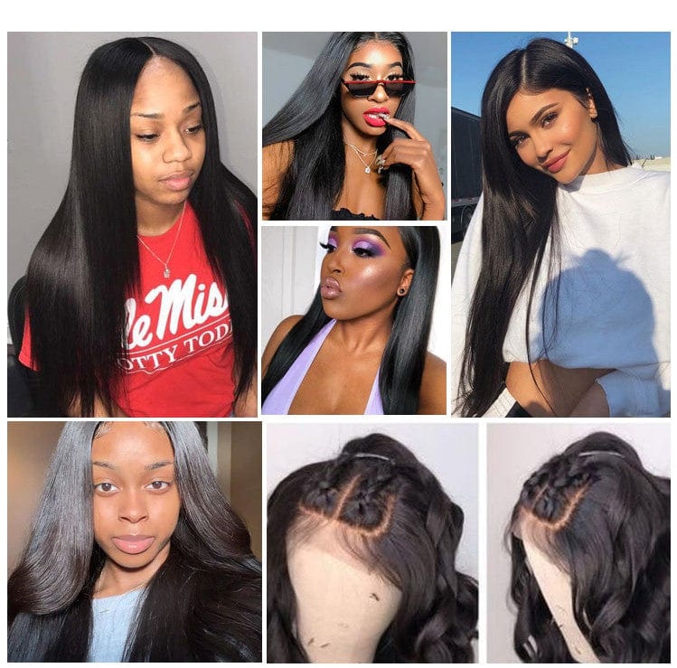 New Style Human Hair Lace Wigs Vendors Wholesale Cheap Brazilian Raw Virgin Hair 13X4 Swiss Lace Frontal Wigs For Black Women