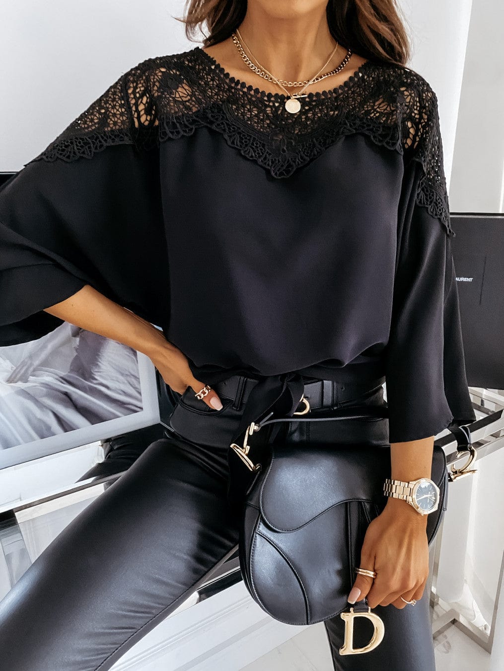 New Style Wholesale Clothes Fashionable Crop Tops Office Ladies Wear White Blouse Women over sized t-shirts for womens