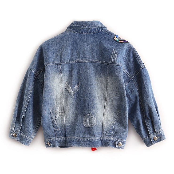 New Style Women Jean Jacket Women Butterfly Denim Jacket Women Casual Jean Jackets
