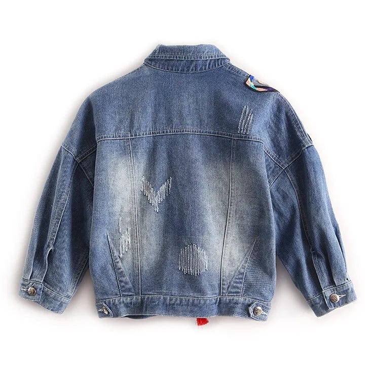 New Style Women Jean Jacket Women Butterfly Denim Jacket Women Casual Jean Jackets