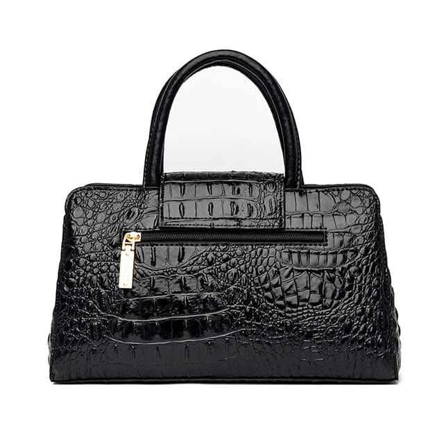 New Style Women's Handbag High Quality PU Leather Crocodile Pattern Large Bag Ladies One Shoulder Messenger Bag
