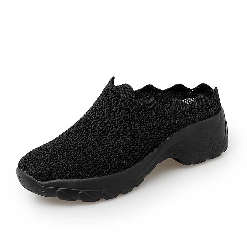 New styles wholesale footwear vendors chaussures mules talon bout carr women's mesh clogs summer casual shoes big size 35-42