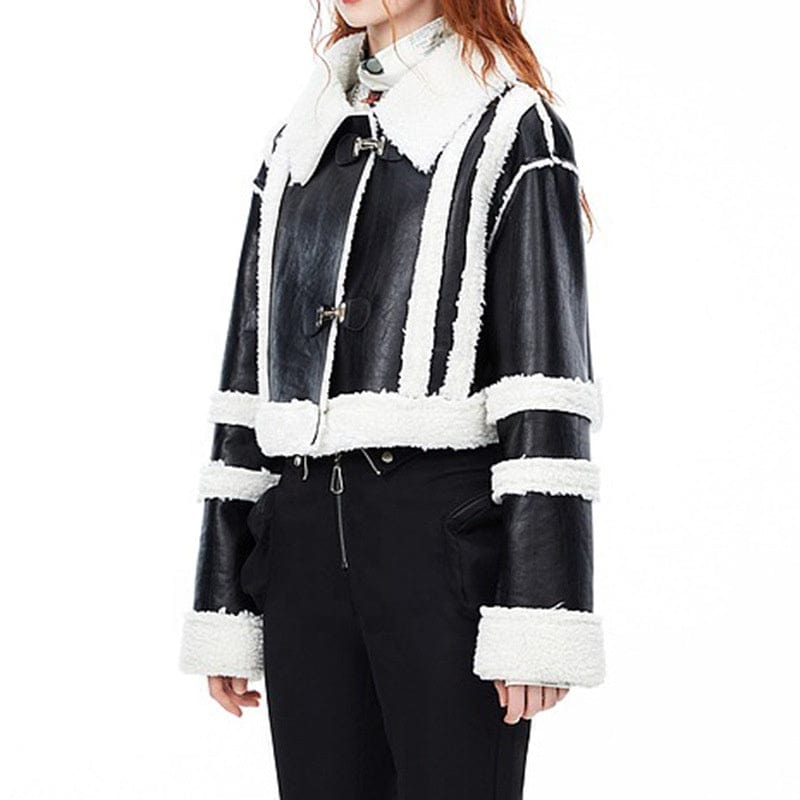 New Trending High Quality Real Shearling Coat With Fur Lining Custom Color Wholesale Winter Womens Shearling Fur Jacket