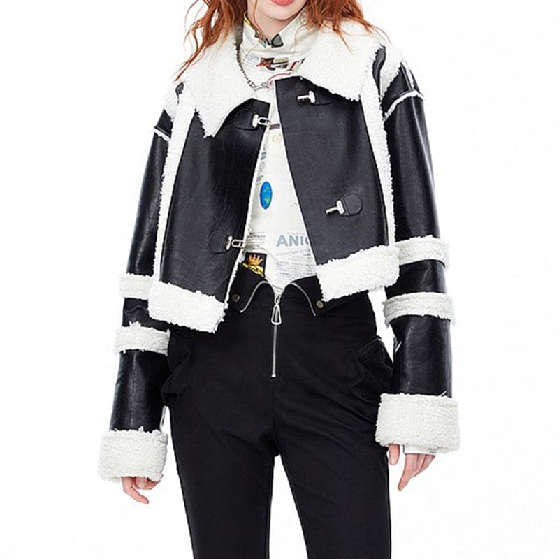 New Trending High Quality Real Shearling Coat With Fur Lining Custom Color Wholesale Winter Womens Shearling Fur Jacket