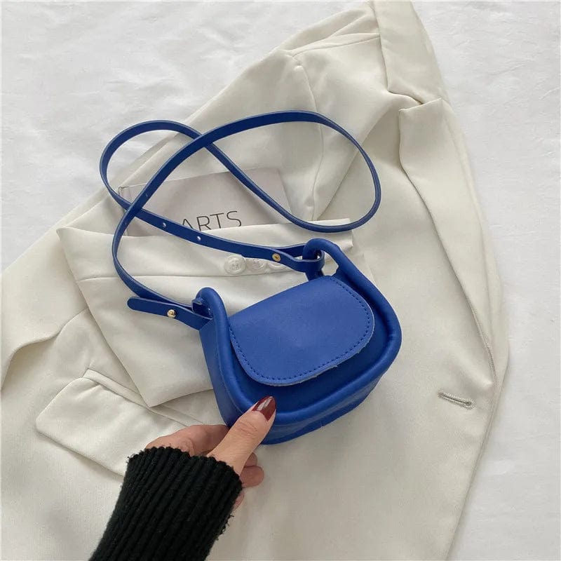New Trendy High quality Casual Clutches Candy Color PU Kids Messenger Bag Mini Purse For Children Handbag