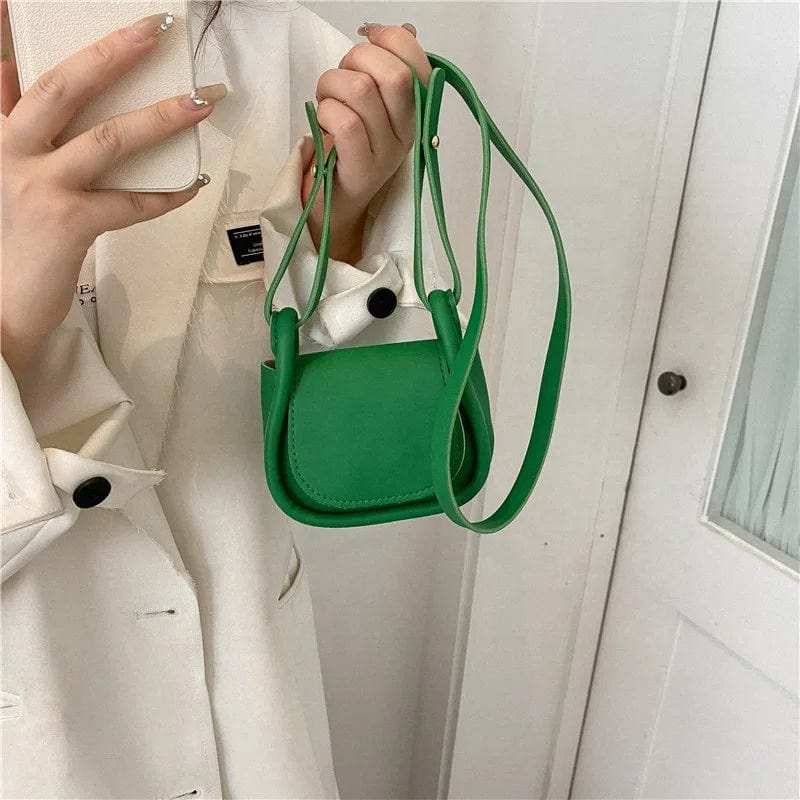 New Trendy High quality Casual Clutches Candy Color PU Kids Messenger Bag Mini Purse For Children Handbag