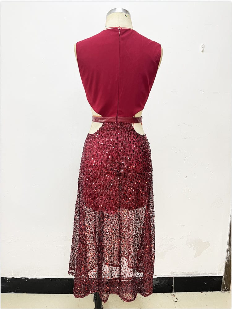 New V Neck Fashion Women Celebrity Night Clubwear Party Long Sexy Evening Dress