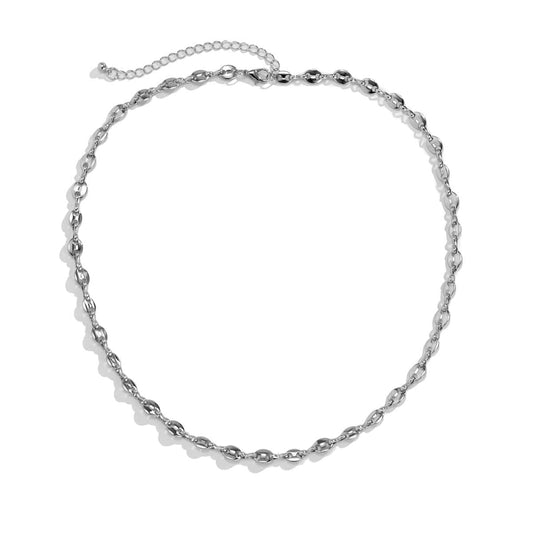 New Vintage Style Color Mixture Necklace Punk Hollow Out Big Chunky Round Long Acrylic Resin Link Chain Necklace Jewelry