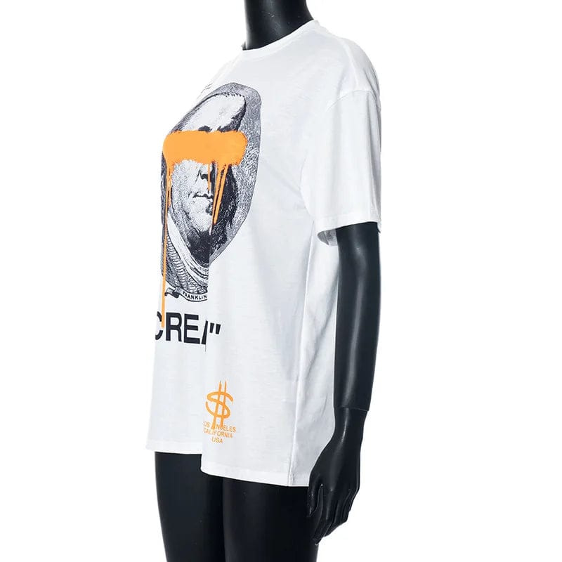 New Wholesale Summer Streetwear Fashion Casual Short Sleeve Oversized Tshirt Letter Cartoon Print T Shirt Women