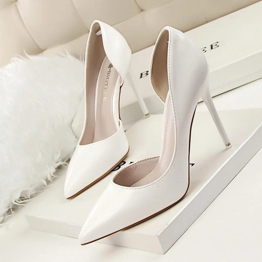 New Women Korean Fashion simple Sexy high heels Slippers Shallow pointed mouth thin mature sexy women High Heel Sandals