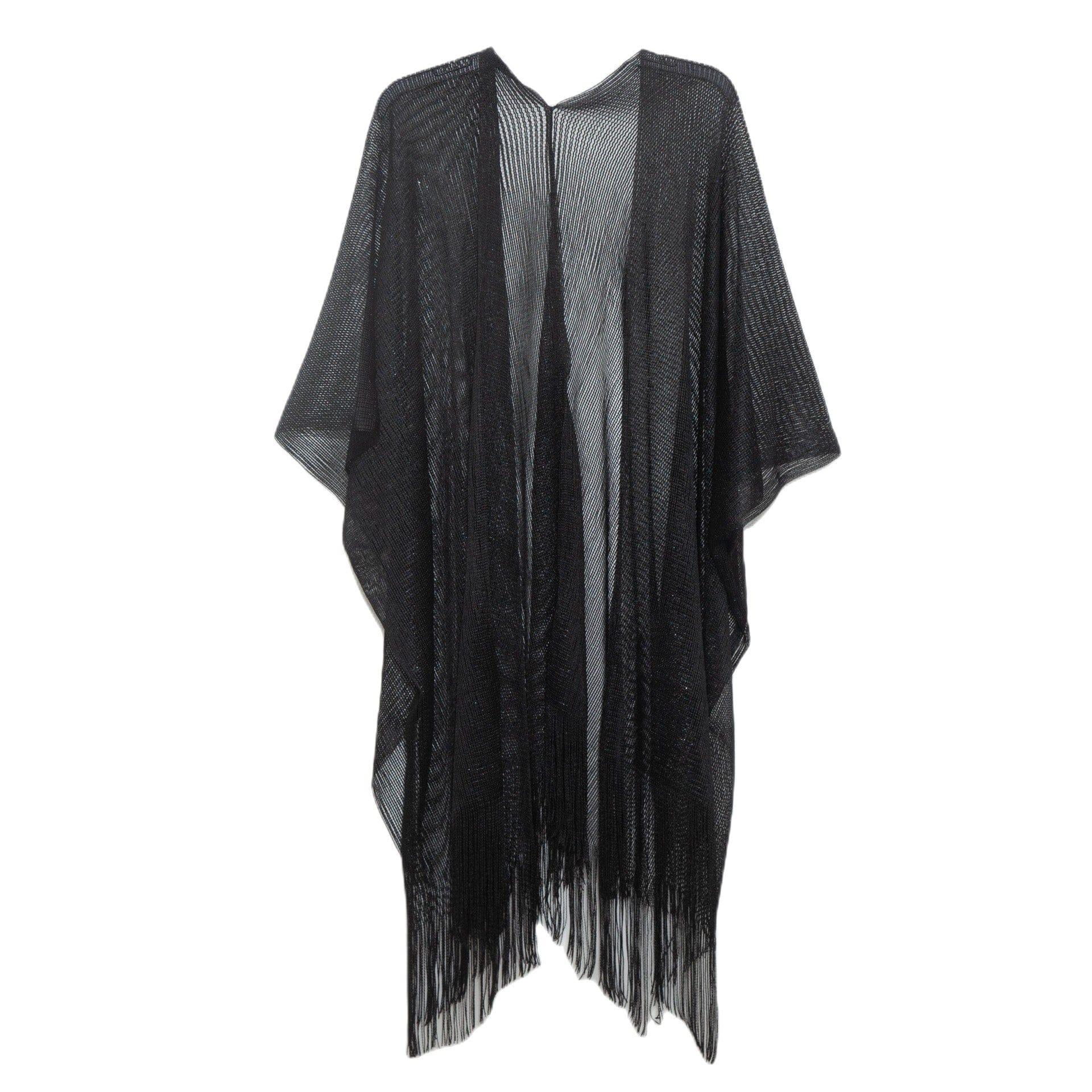 New Women's Cloak Tourism Ethnic Style Rainbow Stripes Summer Sunscreen Thin Hollow Shawl